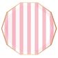 PETAL PINK SIGNATURE CABANA STRIPE PLATES