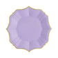 8 Lilac Dessert Plates