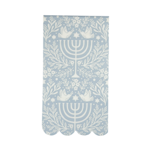 Floral Menorah Dinner Napkin