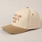 Put It On Santa's Tab Text Embroidery Baseball Cap: Red, ONE SIZE