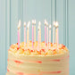 Rainbow Pastel Birthday Candles| 16 Pack |