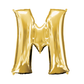 Helium Filled Gold Mylar Letter