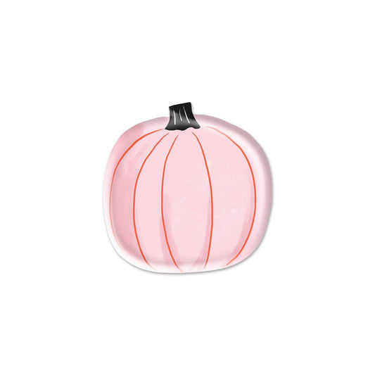 Happy Haunting Pink Pumpkin Shaped 7" Plate