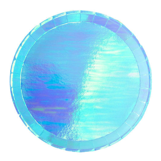 Posh Bubble Mint Round Plates - 2 Size Options - 8 Pk.