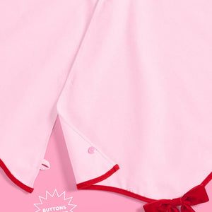 Pretty in Pink Tree Skirt - wavy tree skirt w. bows