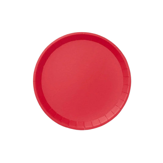 Red Large Paper Party Plates (10 per Pack)