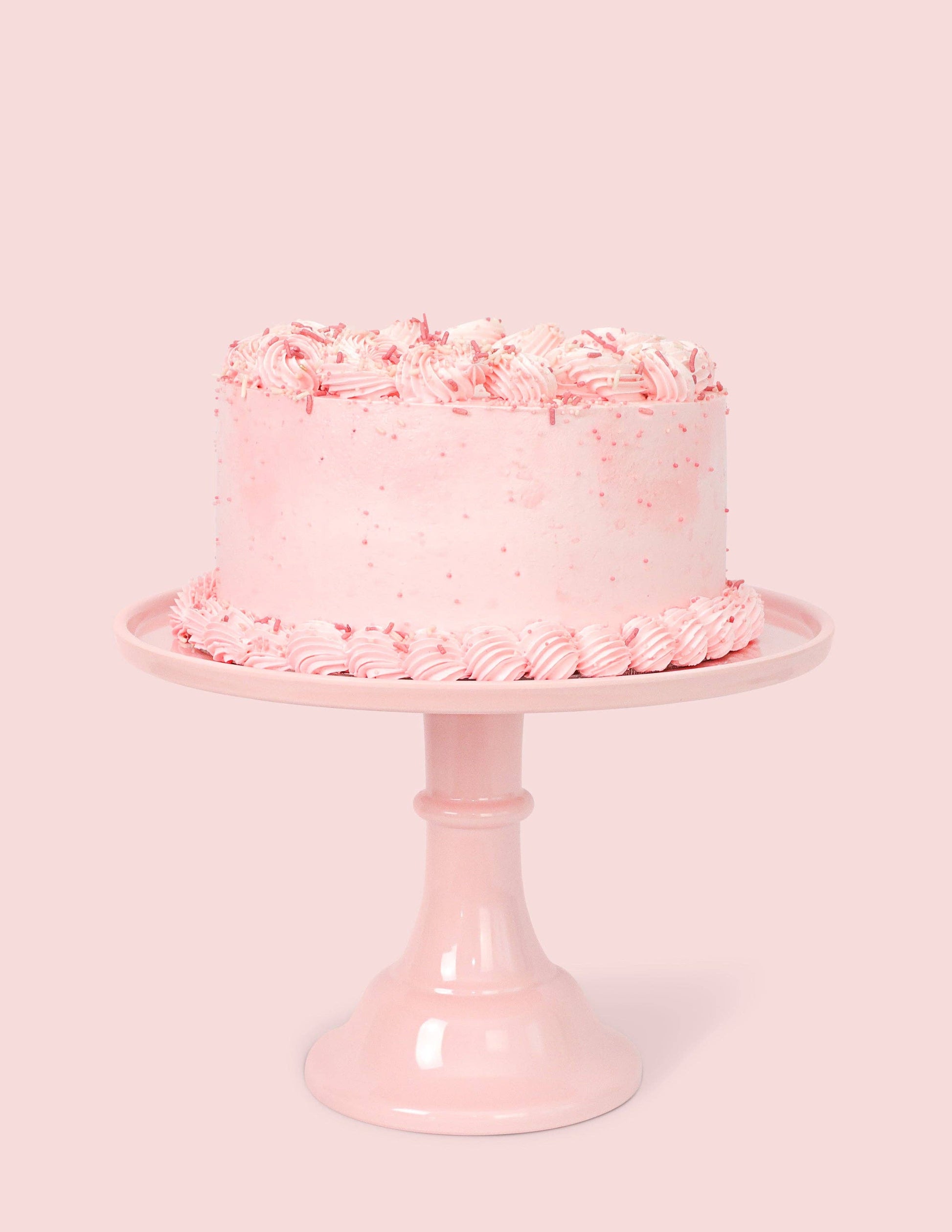 Melamine Cake Stand- Peony Pink