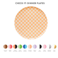 Check It! Dinner Plates - 8 Pk. - 11 Color Options: Cherry Crush