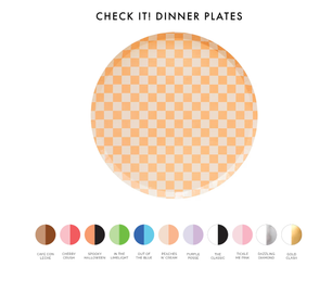 Check It! Dinner Plates - 8 Pk. - 11 Color Options: Cherry Crush