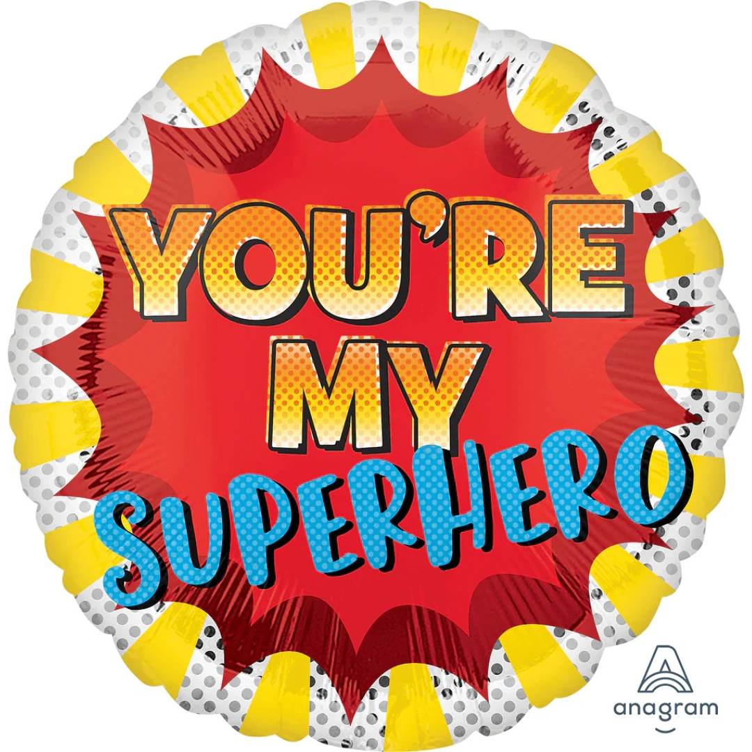 17" You're My Superhero Pop Art Balloon