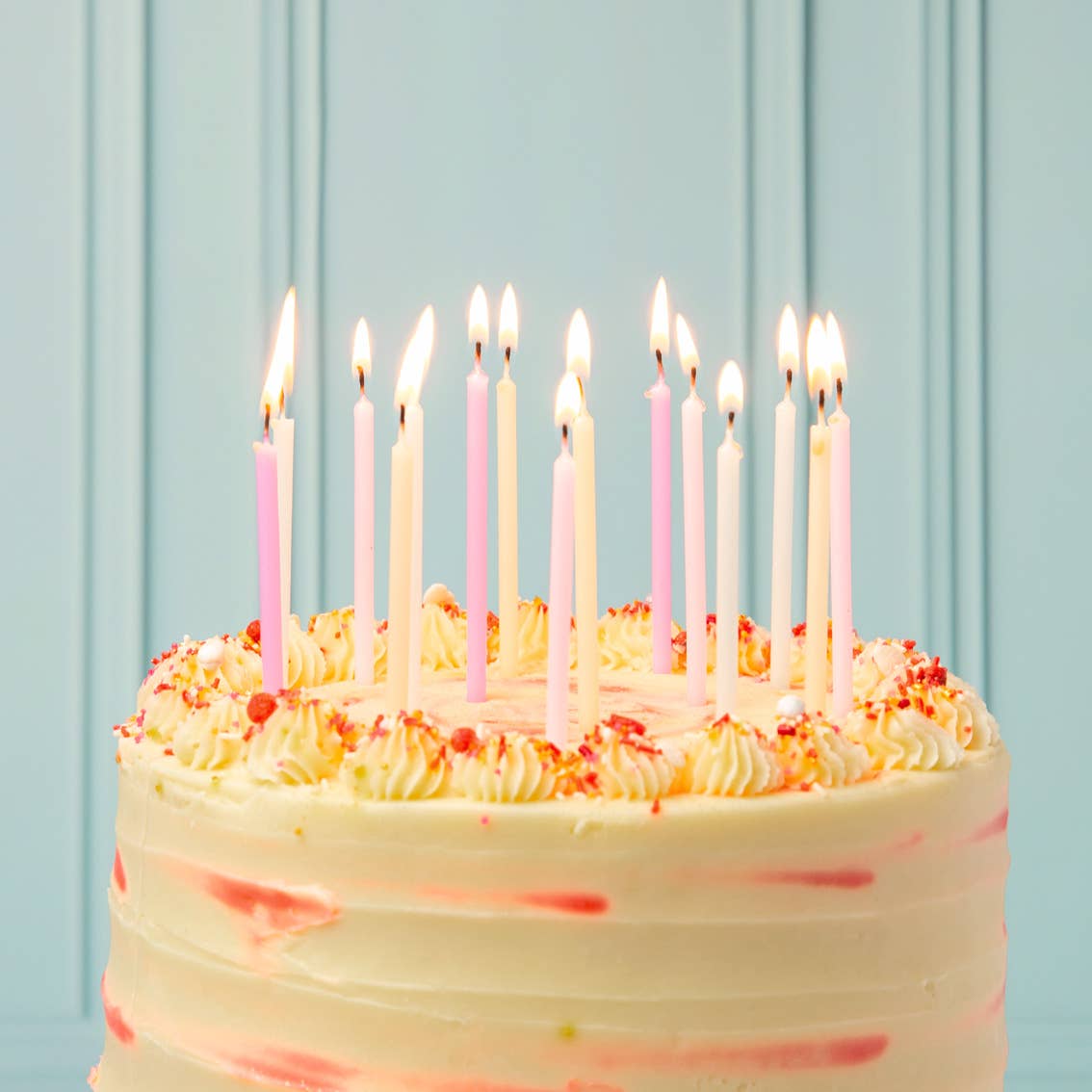 Rainbow Pastel Birthday Candles| 16 Pack