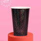 Black Shimmer Cups - 50 paper cups