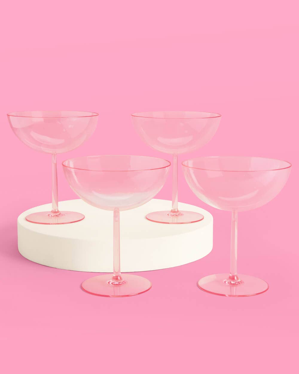 Cute Coupe Set - 4 plastic glasses