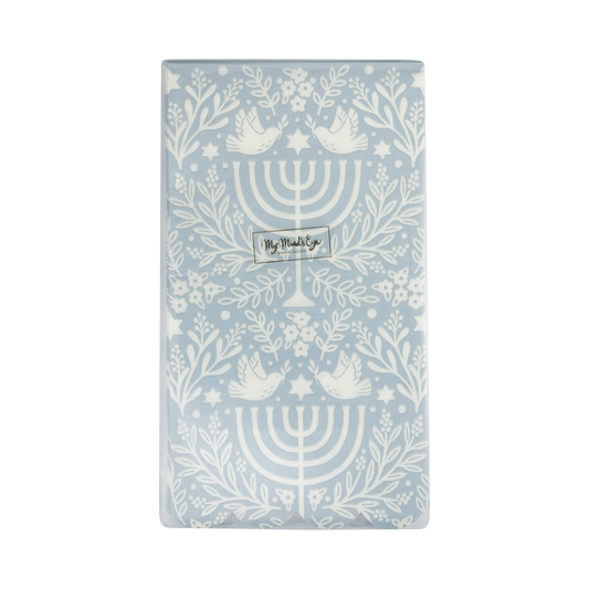 Floral Menorah Dinner Napkin