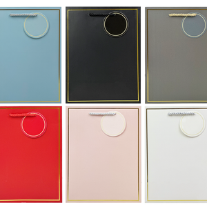 Everyday Bag - Solid color, inner gold foil trim: Small