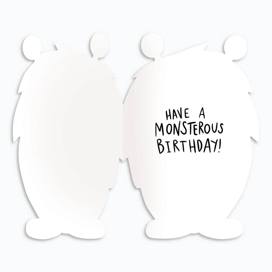 Die Cut Monsterously Fun Birthday Card