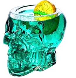 Halloween Skull Glass