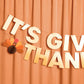 It's Giving Thanks Banner - 3D paper banner thanksgiving