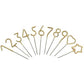 Mini 4" Gold Number Sparklers - Singles - SEE OPTIONS: Mini Gold Number - 4