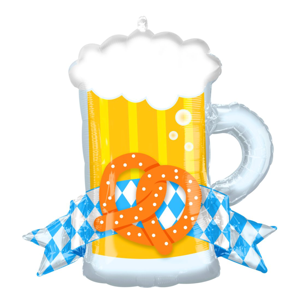 SuperShape Oktoberfest / Pretzel Mug Balloon