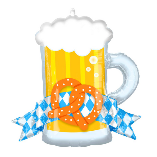 SuperShape Oktoberfest / Pretzel Mug Balloon