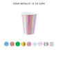 Posh 12 oz Cups - 8 Pk. - 6 Color Options: Pinkaholic