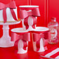 Red and Pink Bow Paper Cups