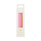 Rose Pink & Gold Birthday Candles | 16 Pack | Cake Candle |