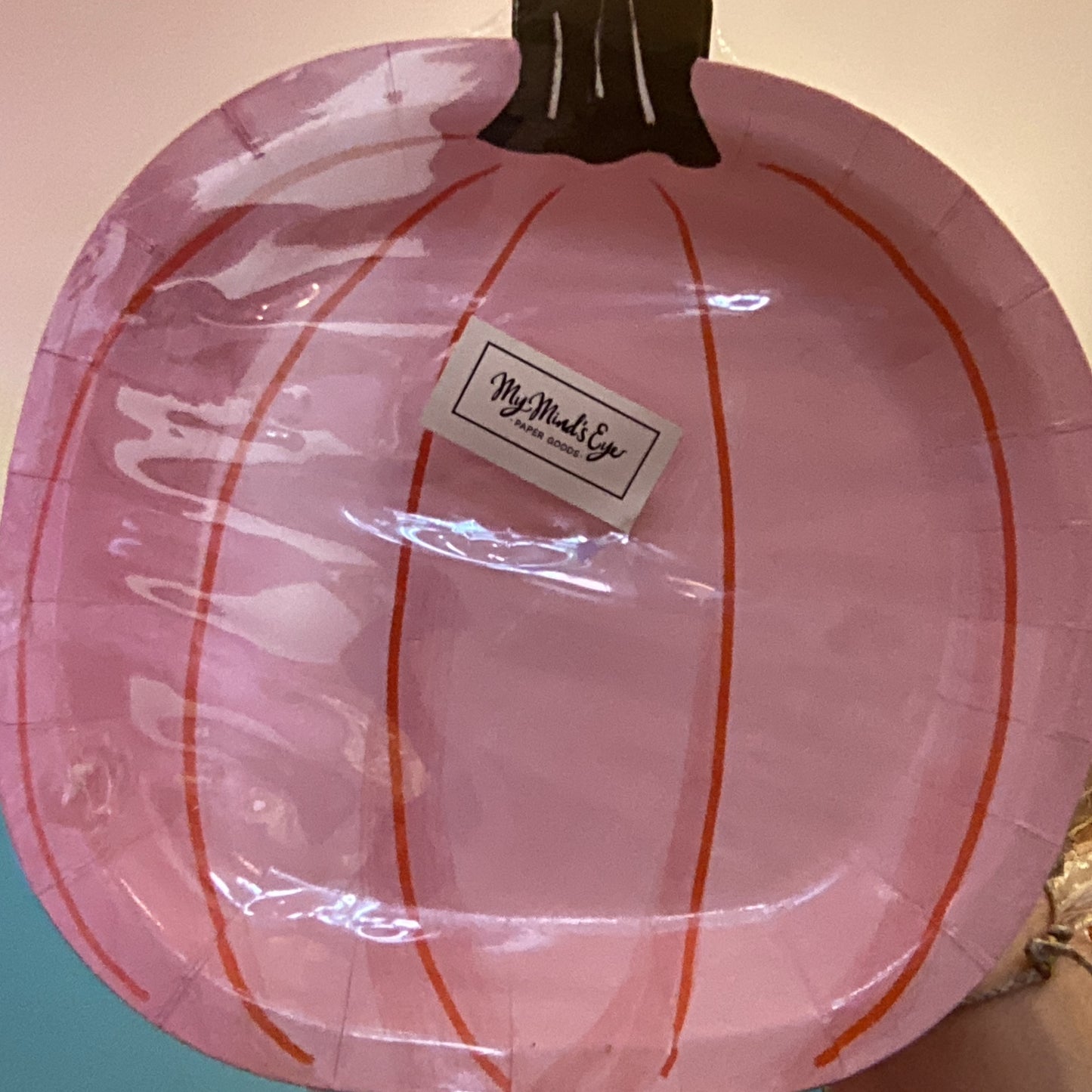 Pink Pumpkin Paper Plates