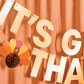 It's Giving Thanks Banner - 3D paper banner thanksgiving