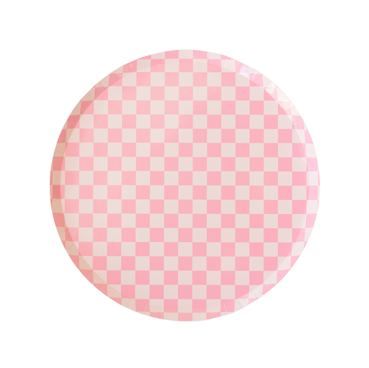 Pink Checkered Dinner