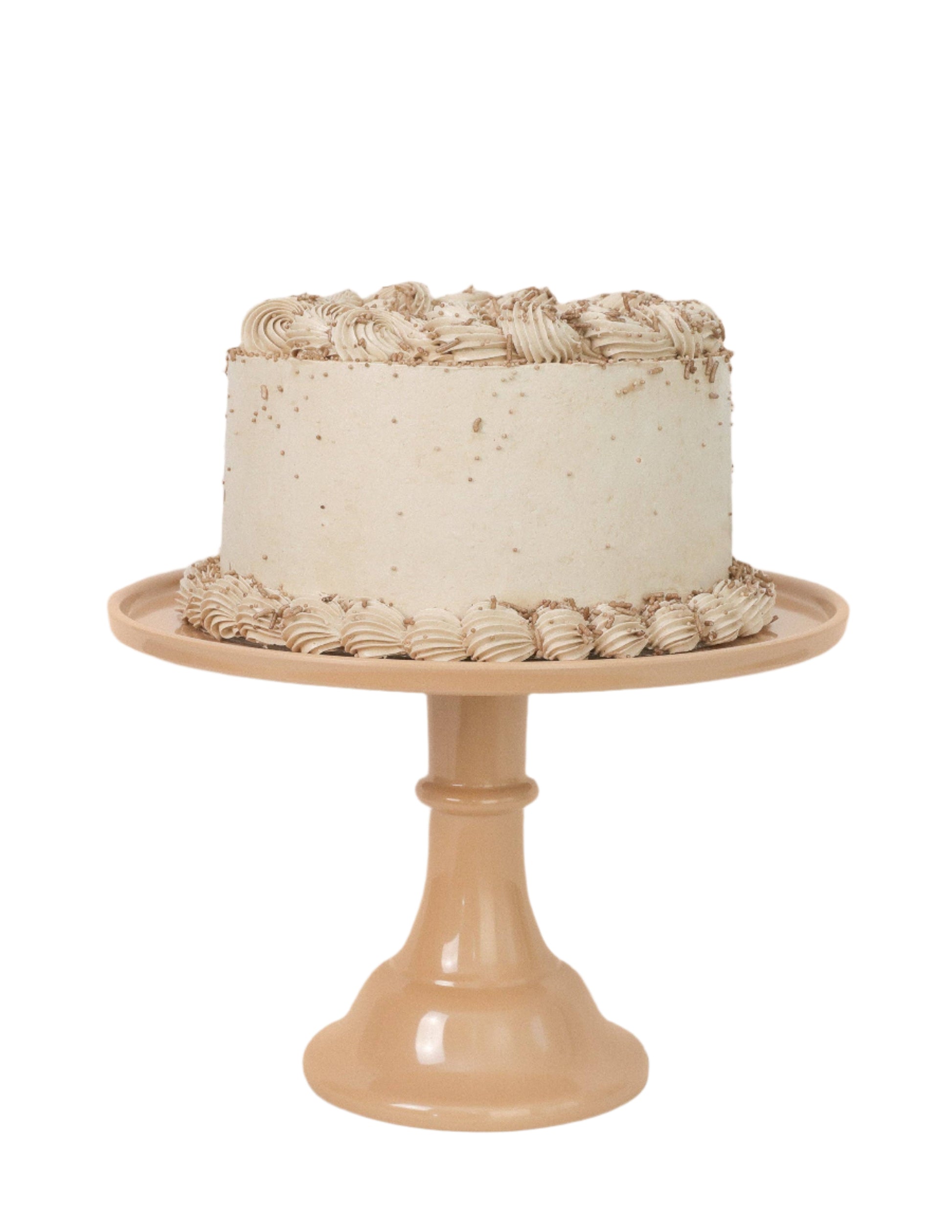 Melamine Cake Stand- Latte Brown