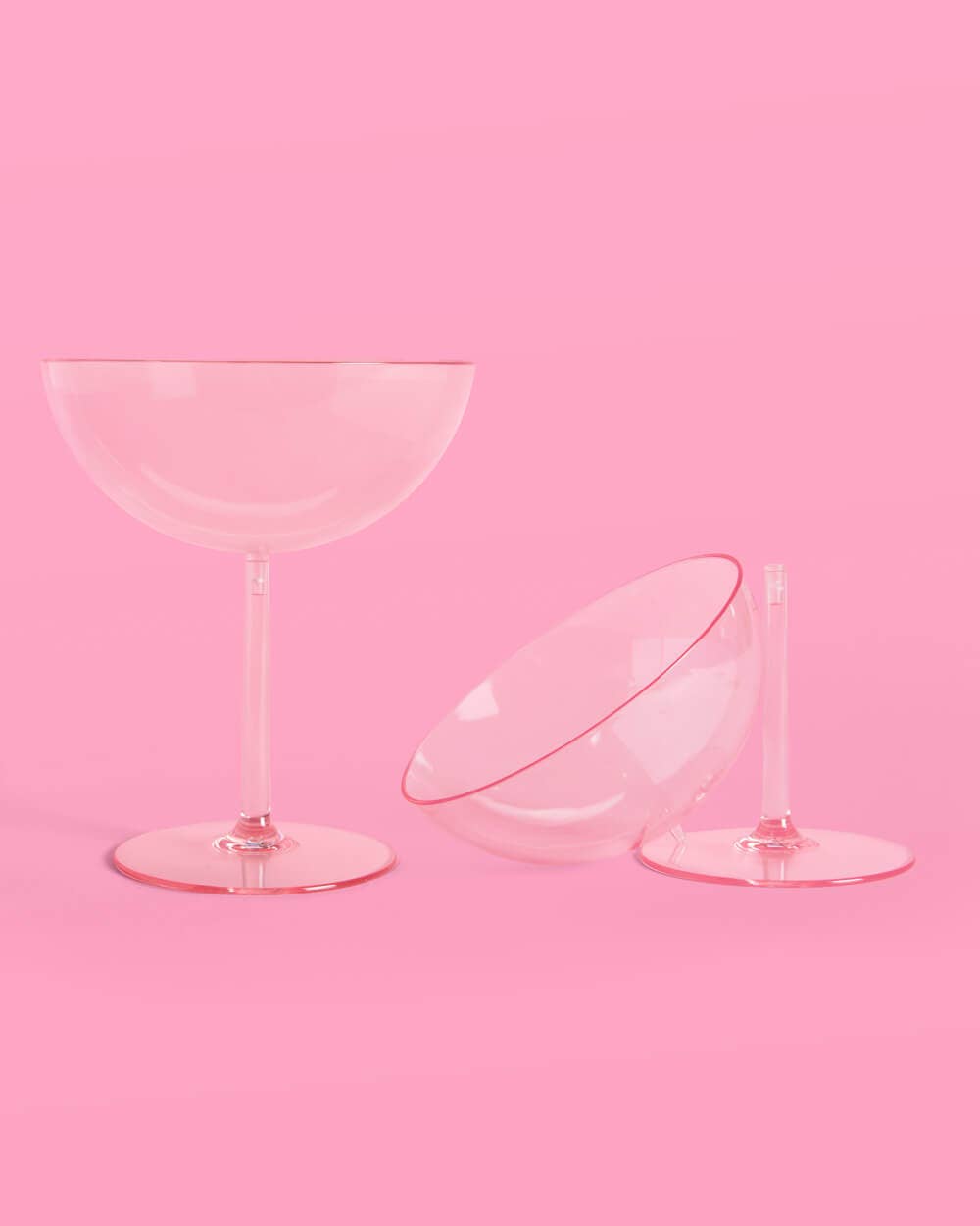 Cute Coupe Set - 4 plastic glasses