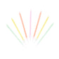 Rainbow Pastel Birthday Candles| 16 Pack |