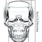 Halloween Skull Glass