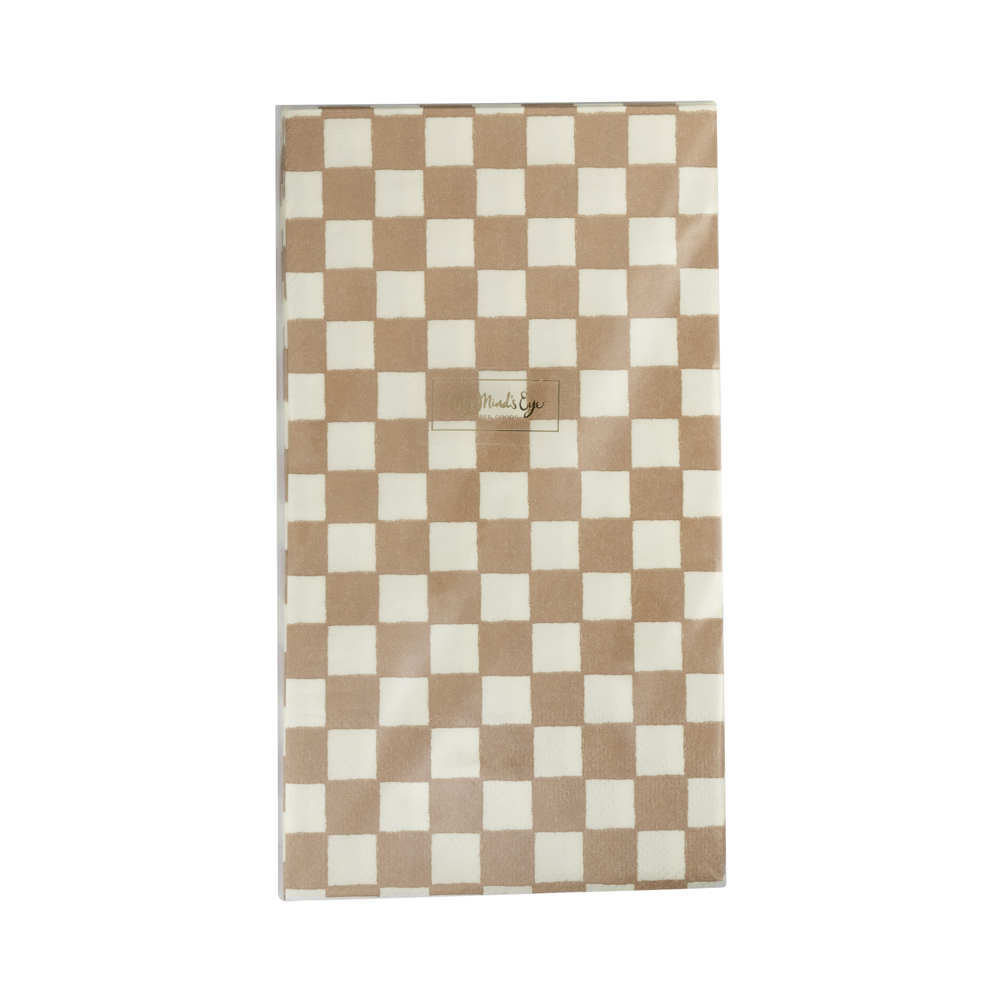 GBD1137 - Gingerbread Checked Dinner Napkin