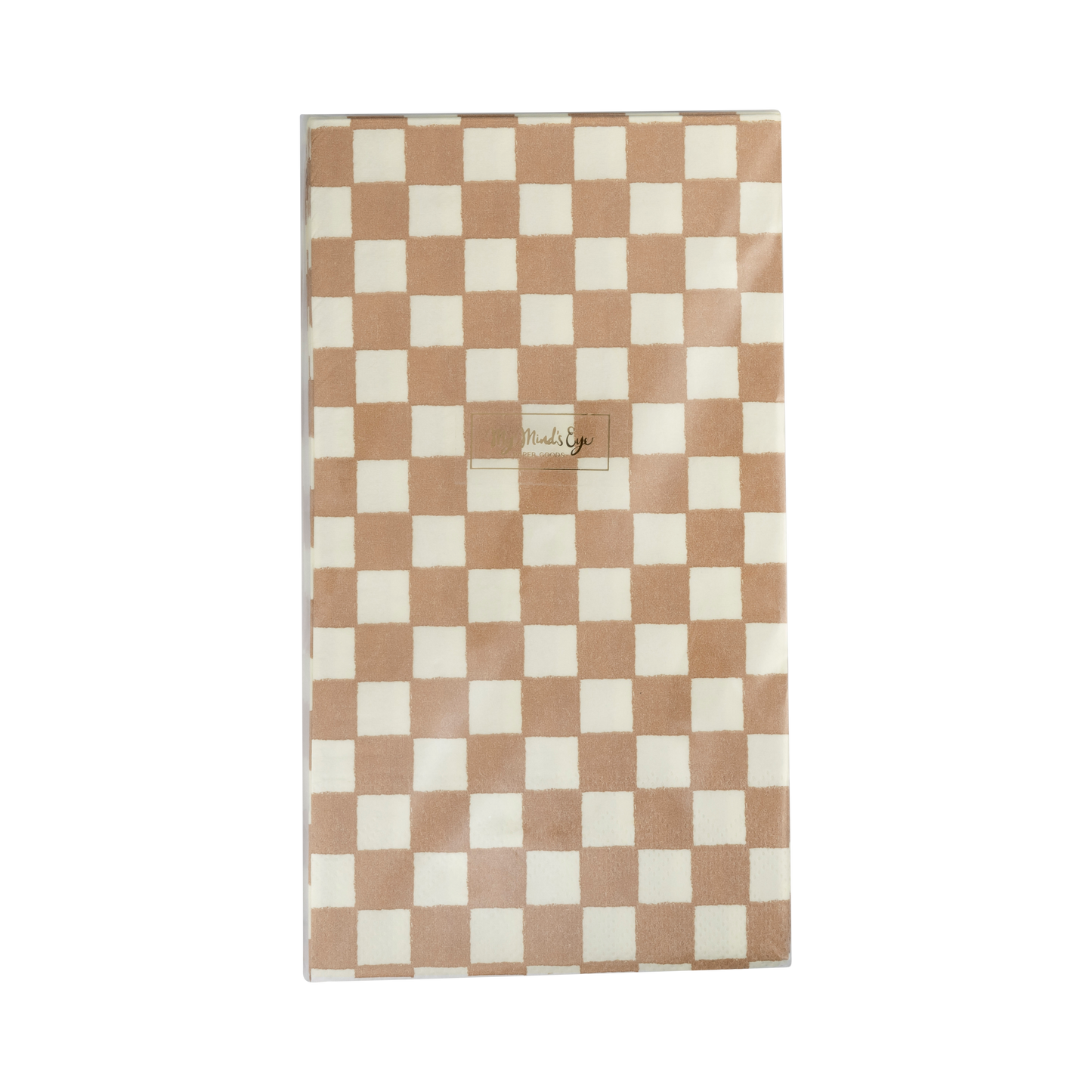 GBD1137 - Gingerbread Checked Dinner Napkin