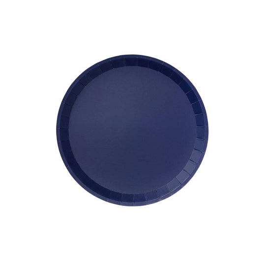 Coterie Party Supplies - Navy Large Paper Party Plates (10 per Pack)