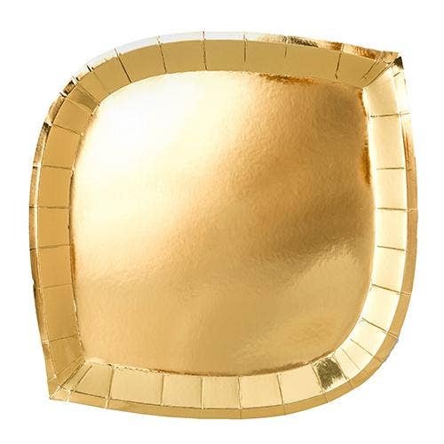 Posh Gold to Go Plates - 3 Size Options - 8 Pk.