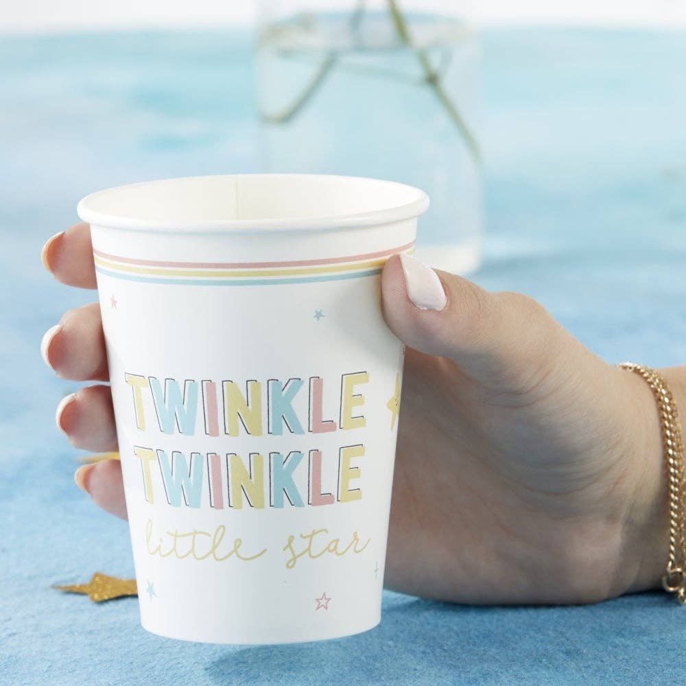 Twinkle Twinkle 8 oz. Paper Cups (Set of 16)