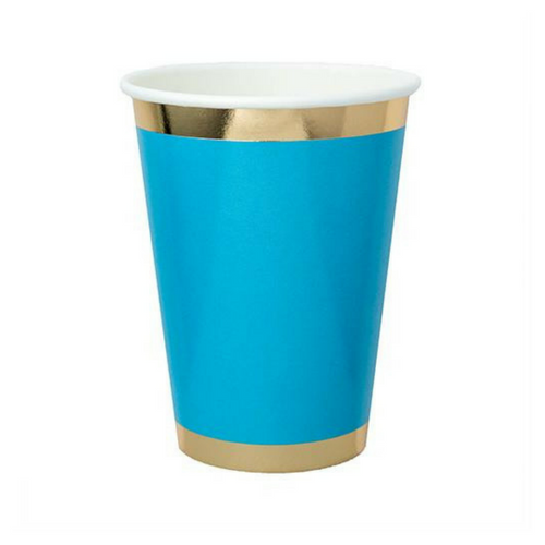 Posh Blue My Mind 12 oz Cups - 8 Pk.