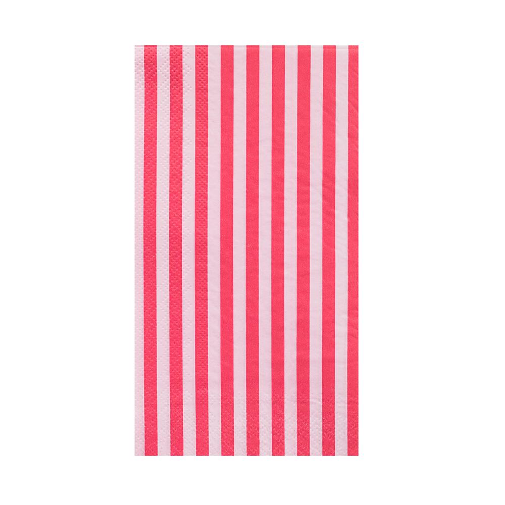 Jollity & Co Pink Striped Guest Napkins - 16 Pk.