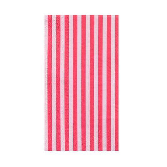 Jollity & Co Pink Striped Guest Napkins - 16 Pk.