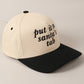 Put It On Santa's Tab Text Embroidery Baseball Cap: Red, ONE SIZE