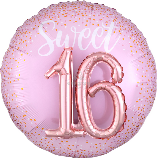 27" Sweet Sixteen Balloon